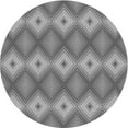 thumbnail image 1 of Ahgly Company Indoor Round Patterned Dim Gray Area Rugs, 6' Round, 1 of 6