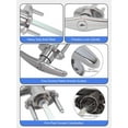 thumbnail image 5 of Garage Door Lock T-Handle Locks Latch Replacement Parts with 4 Keys, Mounting Hardware Included, Fit 1-3/8" to 2" Thick Doors, T-Handles Locking Set for Garage Door - 1pack, 5 of 6