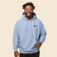 thumbnail image 3 of Dalix Yin Yang Embroidered Fleece Zip Hoodie Cold Fall Winter Mens in Light Blue 3XL XXX-Large, 3 of 5