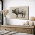 thumbnail image 4 of Canvas Print Vintage Highland Cow Wall Art Animal Rustic Decorative for Living Room Bedroom - 16"x24", 4 of 8