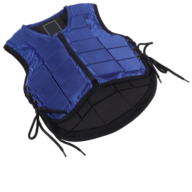 Kids Equestrian Vest, Equestrian Protective Vest Comfortable Blue For Horse Riding Training For All Seasons CS,CM,CL