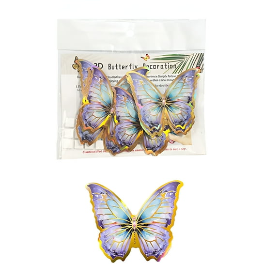 LAMIRO 12 Pcs 3D Butterfly Wall Decor Wall Stickers,Stereoscopic Decorative Background Decoration,12 Butterflies Decorations,Removable Butterfly Wall Decor Stickers