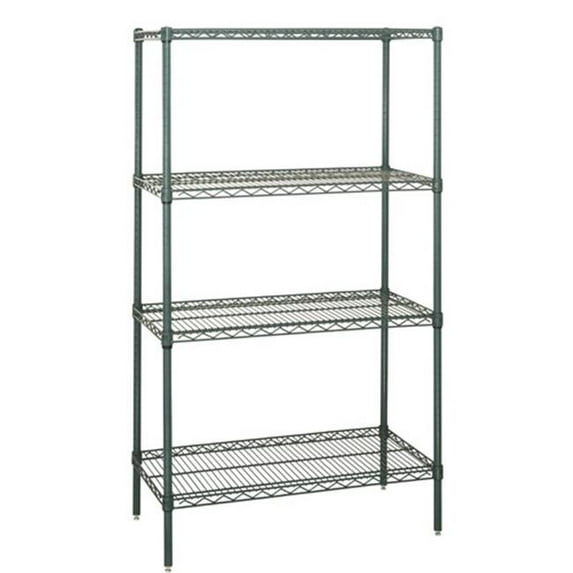 Quantum Storage WR63-2436P Proform Wire 4-Shelving Starter Unit - 24 x 36 x 63 in.