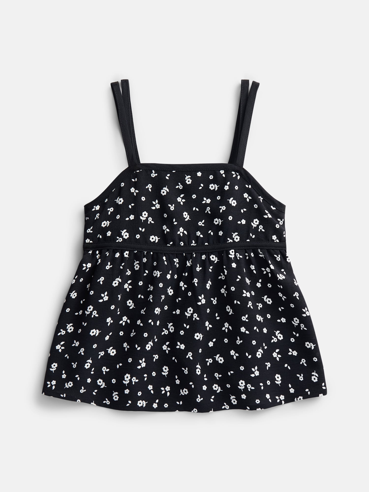 Wonder Nation Girls Twofer Top with Short Sleeves, Sizes 4-18 & Plus