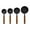 A, variant on IPEWLEX Stainless Steel Measuring Cups Set with Wooden Handles, 4-Piece Measuring Spoon Set for Cooking and Baking, Durable Kitchen Utensils