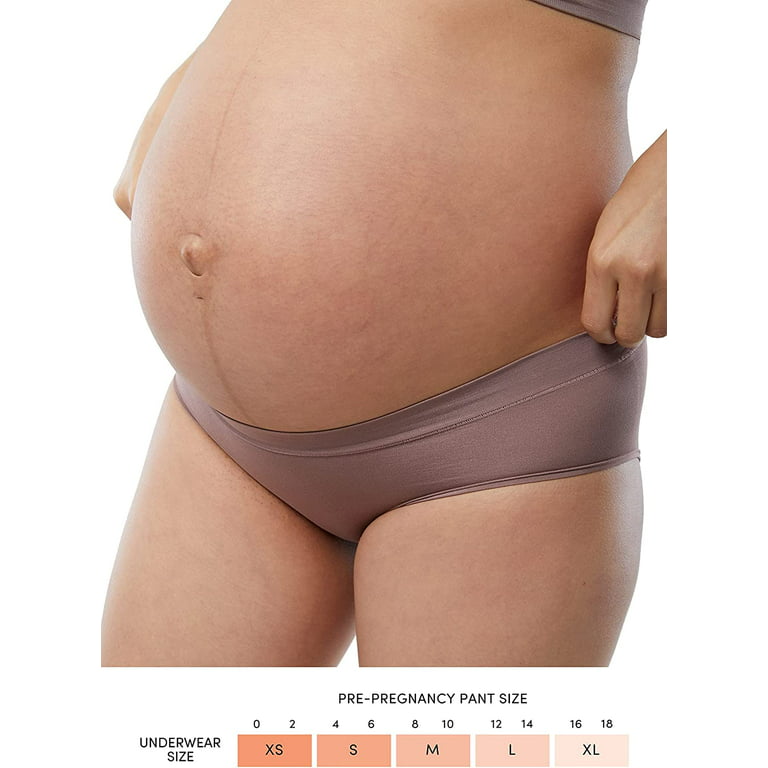 Ingrid & Isabel Basics Seamless Maternity Underwear, 3-Pack, Under Belly  Fit 