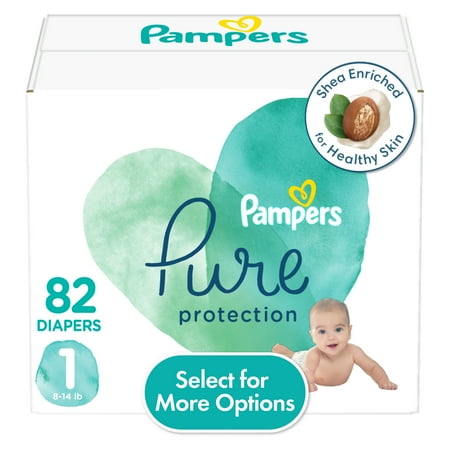 UPC: 0037000596066 | Pampers Pure Diapers Size1 82 Count (Select for More Options)