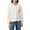 White, variant on Uaswgudfs ​Women's Autumn/Winter Short Button-Up Coat: Soft Warm Fabric with Front Pockets, Non-Hooded Casual Outerwear​