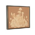 thumbnail image 3 of Stupell Industries Neutral Beige Woodland Mushrooms Botanical & Floral Painting Gray Floater Framed Art Print Wall Art, 3 of 6