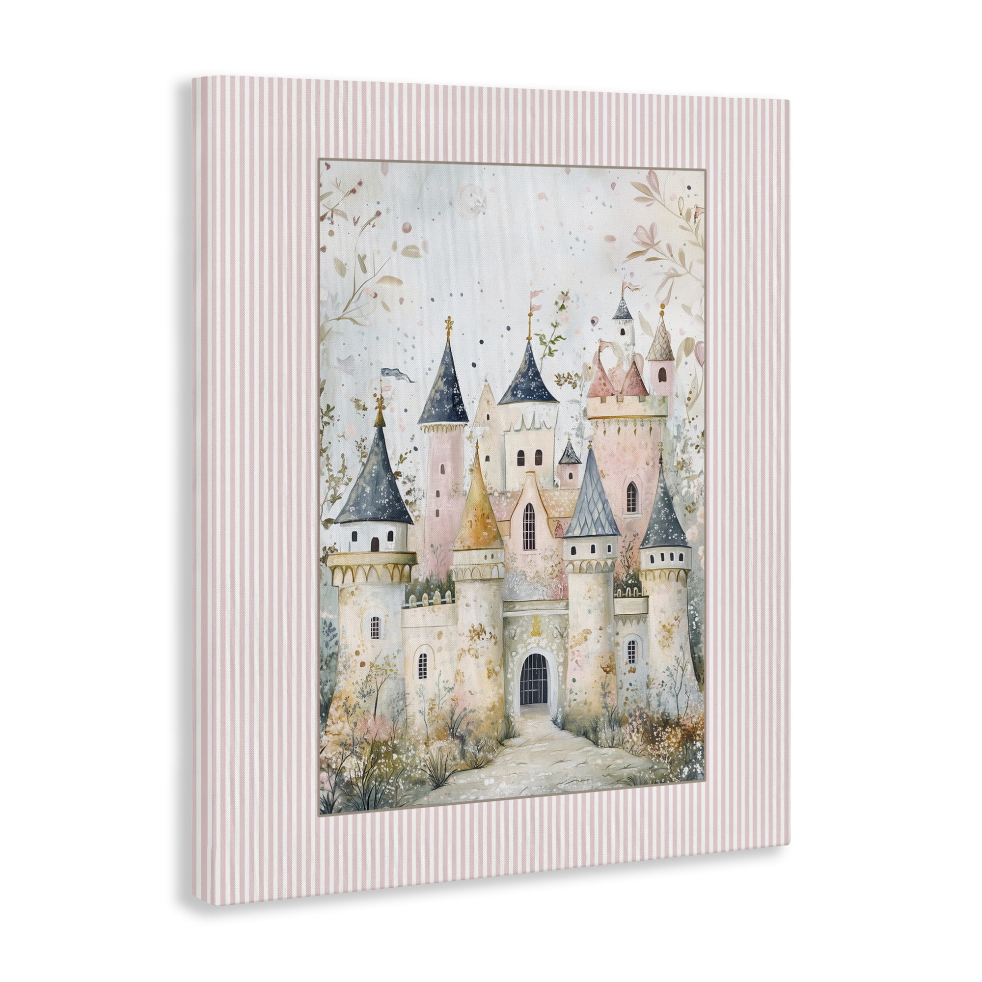 Stupell Industries Enchanted Dreams Castle Canvas Wall Art, design by Christine Simpson Art