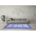 thumbnail image 3 of Ahgly Company Indoor Square Oriental Blue Modern Area Rugs, 4' Square, 3 of 4