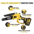 thumbnail image 6 of 6" Brushless Mini Chainsaw with 3.0Ah Battery, Auto Oiler, Lightweight for Tree Trimming Pruning, 6 of 7