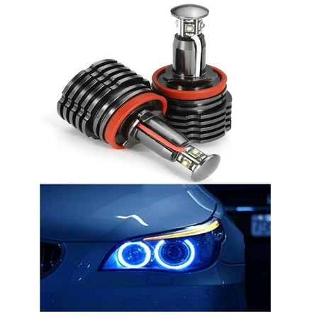 ICBEAMER Fit Auto BMW Canbus No Error Free Angel Eye Headlight E92 H8 HALO RING LED Replace Halogen Bulb Color: