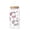 B, variant on Halloween Can‑Shaped Glass Iced Coffee Tumbler,16oz Spooky Cute Drinking Glass Cup with Bamboo Lid & Straw, Boo Basket Stuffer, Fall Halloween Gifts for Women Men Teens