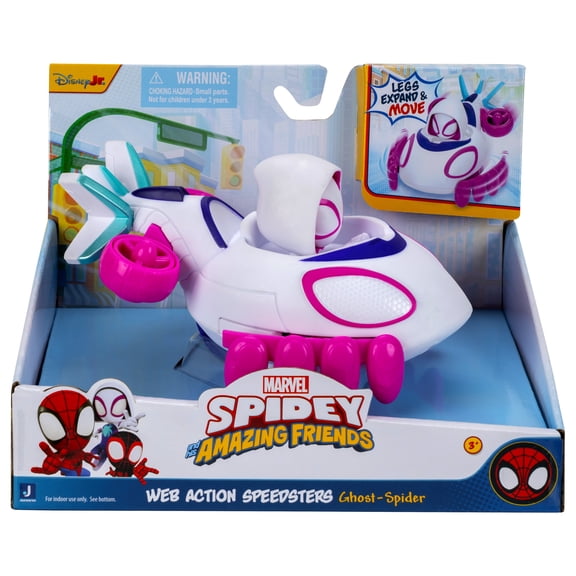 Spidey And His Amazing Friends Ghost-Spider Toddler Web Action Speedster Toy