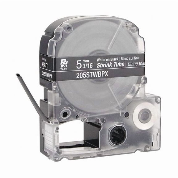 Epson Sleeve Label, Black, Polyolefin, 3/16 in W 205STWBPX