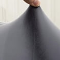 thumbnail image 3 of GUOOL 2pcs Nonslip PU Leather Square Curved Recliner Chair Arm Cover Armrest Protector Gray, 3 of 8