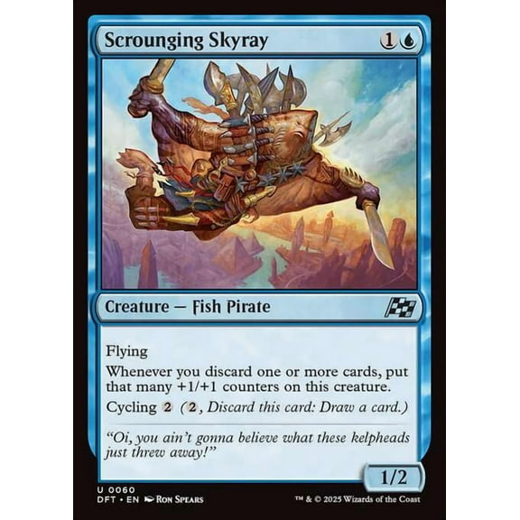MtG Aetherdrift Uncommon Scrounging Skyray #60