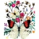 thumbnail image 1 of Flor mariposa taladro redondo completo mosaico diamante pintura imagen de diamantes de imitación FLhrweasw Nuevo, 1 of 9