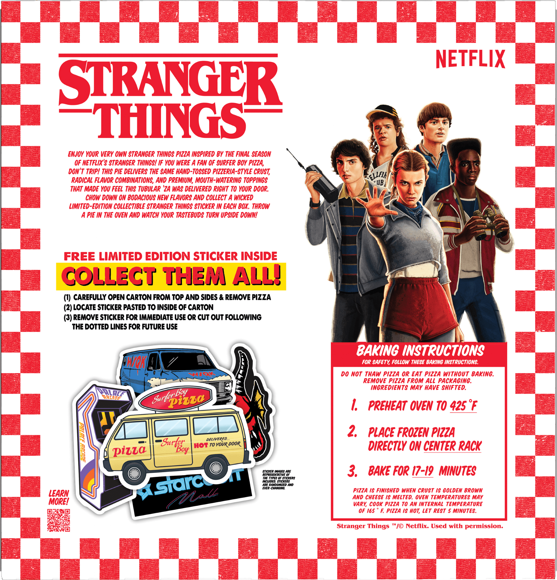 Netflix Stranger Things Hand-Tossed Crust Hawkins Lab Spicy Combo Pizza, Rich Tomato Sauce With Hatch Chili Spice, 23.65 oz (Frozen)