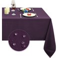 thumbnail image 1 of LAICAIW Nappe Rectangulaire 210 G/m2 - Nappe en Microfibre Résistante à l'Eau, Tissu Décoratif pour Table, pour Usage Extérieur et Intérieur (Violet, 60 x 60 Pouces), 1 of 7