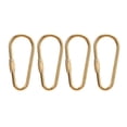 thumbnail image 2 of Screw Lock Keychain Hook, Portable 4 PCS Brass Screw Lock Clip DIY Brass  for Hiking, 2 of 8