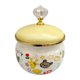 thumbnail image 1 of Azucarero con tapa, organizador de granos de café, tarro de almacenamiento esmaltado multiusos, seco Amarillo, 1 of 9