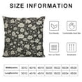 thumbnail image 5 of JEUXUS Vintage Floral Pillow Covers Black Old White Floral Outdoor Decorative Throw Pillow Covers Farmhouse Rustic Pillowcases Cushion Covers For Couch Bedroom Sofa Chair Car, 5 of 5