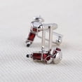 thumbnail image 4 of Skymirror 1Pair Men Fashion Drum Shape Cufflinks Cuff Button Party Formal Suit Accessories, 4 of 7