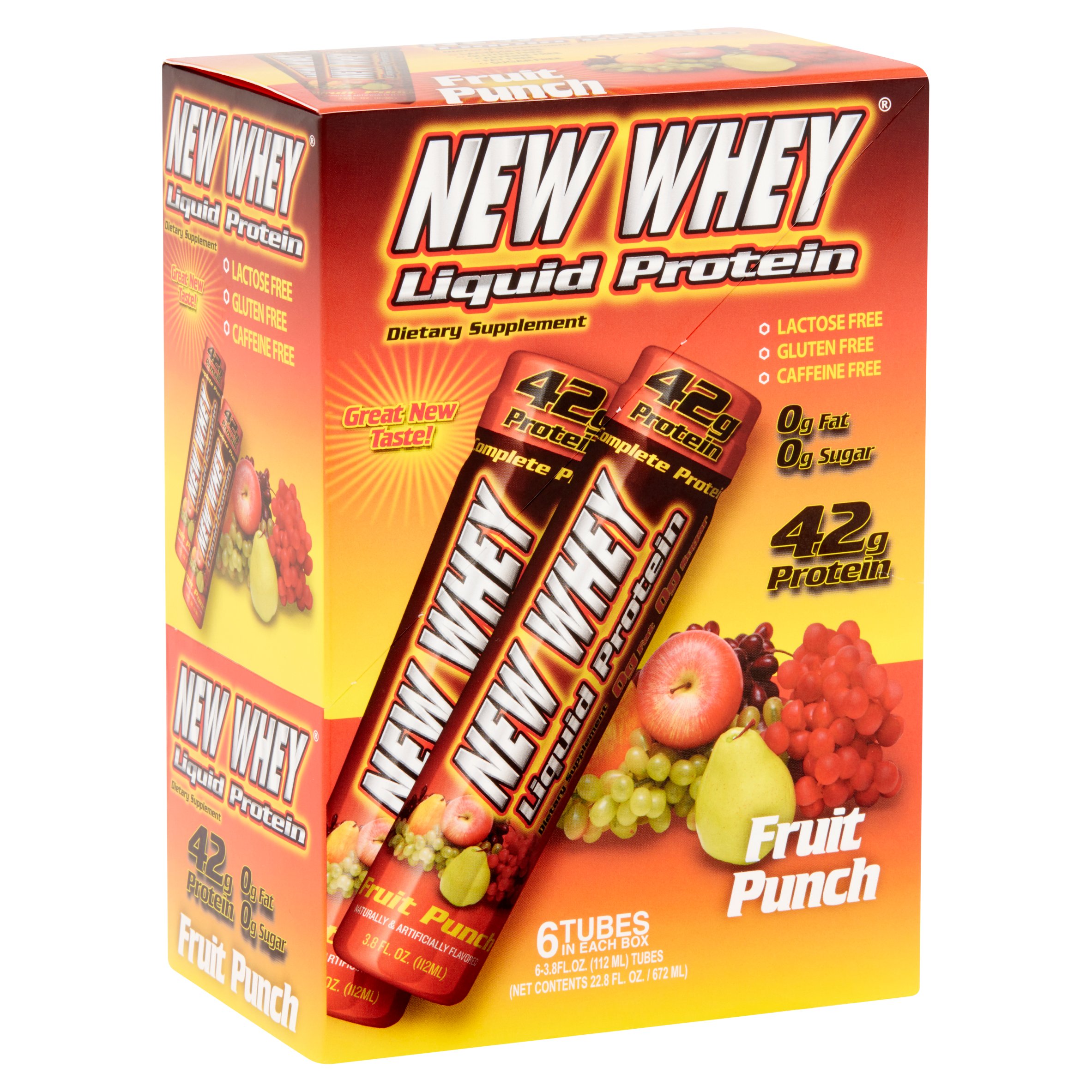 New Whey Protein Drink, 42 Grams of Protein, Fruit Punch, 3.8 Oz, 6 Ct - image 2 of 5