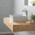 thumbnail image 4 of KRAUS Viva Square White Porcelain Ceramic Vessel Bathroom Sink with Pop-Up Drain, 15 5/8 in. L x 15 5/8 in. W x 5 1/8 in. H, 4 of 16