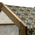 thumbnail image 5 of Art Deco Pet House, Palmette Circular Design with Square Details Dots Vintage Pattern, Outdoor & Indoor Portable Dog Kennel with Pillow and Cover, 5 Sizes, Sand Brown Seal Brown, by Ambesonne, 5 of 5