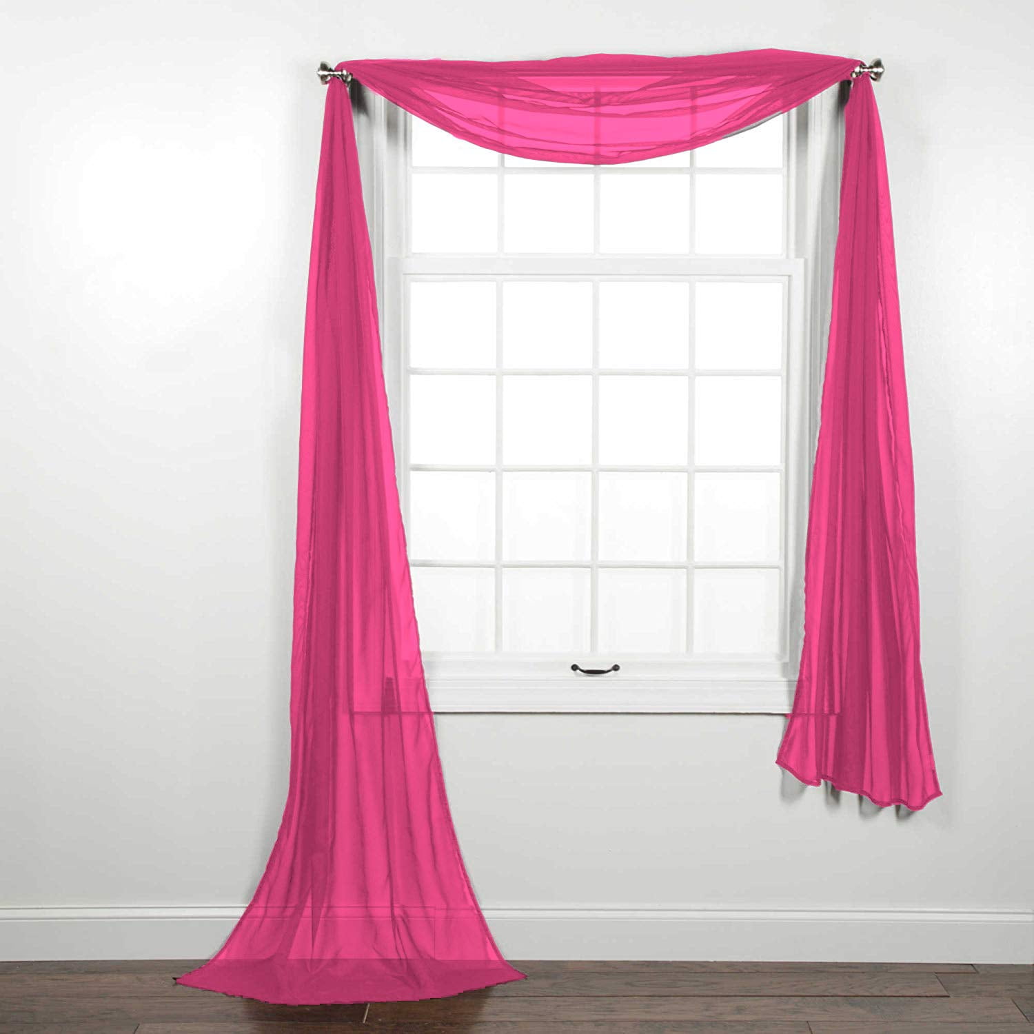 Solid Sheer Window Scarf Decotex