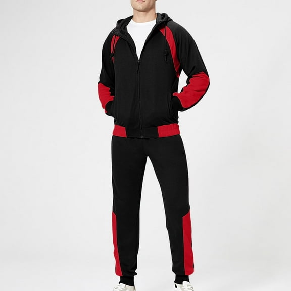 Sweatsuits for Men 2 Piece tracksuit Sets Full Zip Hoodie Sweatpants for Men Casual Sports Jogging Suits