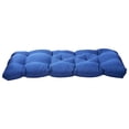 thumbnail image 4 of KAKOWELY 1Pcs Dark Blue Rectangular Polyester Cushion for Bench Mat Breathable Washable Liner 39X20X3In, 4 of 8