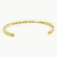 thumbnail image 3 of "Always my mother…" Adjustable Gold Stainless Steel Cuff Bangle Mother's Day Gift Set, 3 of 10