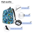 thumbnail image 3 of Disketp snow board blue Mochila de Lona Estampada, Mochila Escolar de Viaje Ligera para Estudiantes y Portátil-Medium, 3 of 5