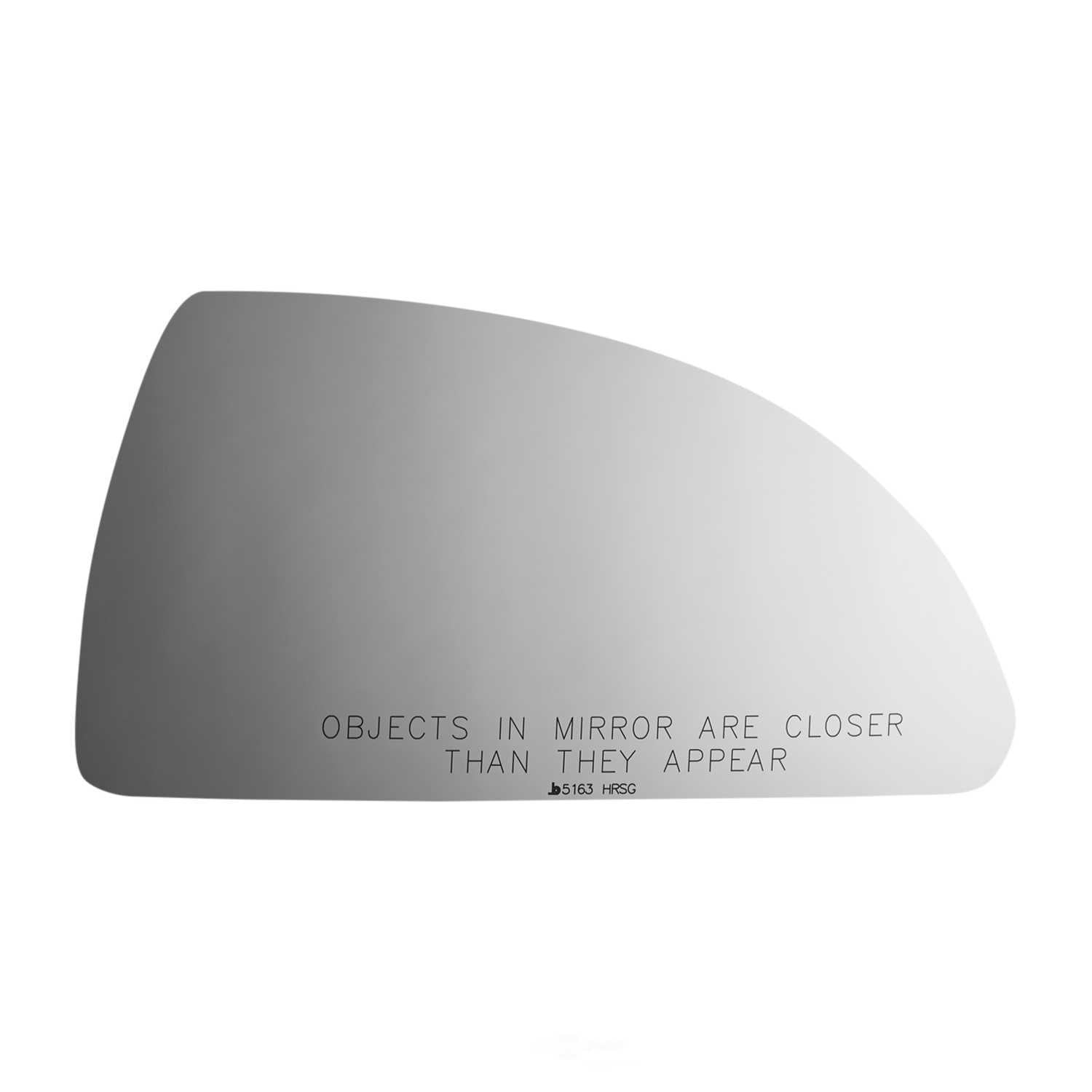 Burco Side View Mirror Replacement Glass with Motor Mount Plate - Clear Glass - 5163HRSG