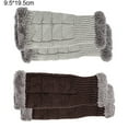 thumbnail image 2 of Winter Arm Warmers Warm Fingerless Gloves Hand Crochet, 2 of 5