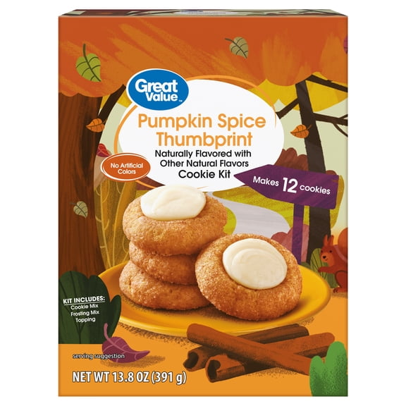 Great Value Pumpkin Spice Thumbprint Cookie Kit