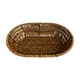 thumbnail image 1 of Cesta de pan ovalada con bandeja organizadora para aperitivos, cesta de almacenamiento de mimbre tejida a mano, cesta de frutas de imitación de ratán 24 cm x 17 cm x 6 cm, 1 of 8