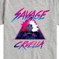 thumbnail image 3 of Disney Villains - Cruella Savage - Toddler & Youth Short Sleeve Graphic T-Shirt, 3 of 5
