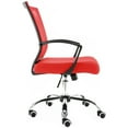 thumbnail image 3 of Modern Home Zuna Ergonomic Mesh Mid Back Office Desk Chair, Black & Red, 3 of 10