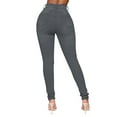 thumbnail image 2 of Vedolay Plus Size Womens Jeans High Waisted Stretchy Straight Leg Jeans Buttoned Loose Denim Pants Grey,2XL, 2 of 4