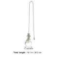 thumbnail image 2 of HIBIBUD Light Pull Chain Decorative Ceiling Light Fixture Silver 1Pack, 2 of 7
