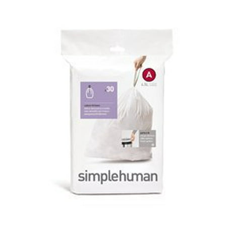 UPC 702403175223 product image for simplehuman Custom Fit Trash Can Liner A, 4.5 Liters / 1.2 Gallons, 30-Count (Pa | upcitemdb.com