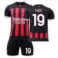 thumbnail image 1 of 16Black 19C2023 Conjunto de uniformes de fútbol para niños de nuevo diseño con protectores de calcetines y rodillas para niños y niñas Ibrahimovic 11 # Theo 19 # Juego de camiseta del equipo de fútbol para esquí esquí Gafas de esquí, 1 of 1
