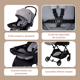 thumbnail image 5 of Carriola Para Bebé Aeiou Suiza Con Capota Amplia Light Grey, 5 of 7