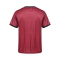 thumbnail image 4 of JanJean Men's 3D Printed Chef Shirts Short Sleeve Cooking T-shirts Restaurant Kitchen Work Wear Burgundy L, 4 of 7