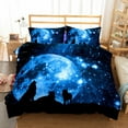 Luxurious Digital Wolf Duvet/Doona Cover Set in Single Twin Double